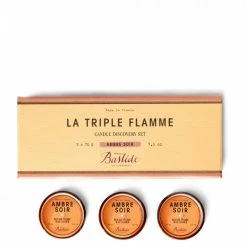 Cheapest ❤️ Bastide La Triple Flamme Candle Trio, Ambre Soir 🛒